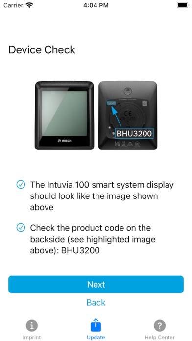 Intuvia 100 Update App-Screenshot #2