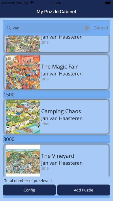 My Puzzle Cabinet App screenshot