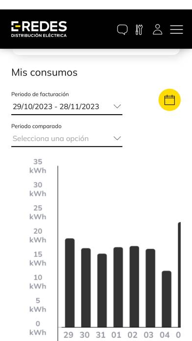 E-REDES Distribución Captura de pantalla de la aplicación
