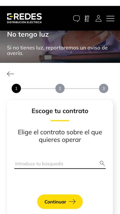 E-REDES Distribución Captura de pantalla de la aplicación