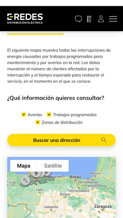E-REDES Distribución Captura de pantalla de la aplicación