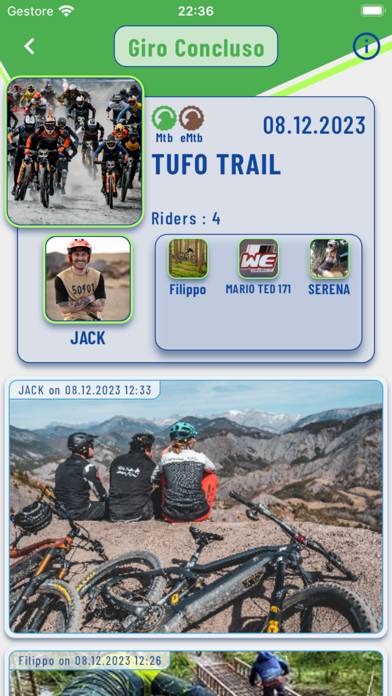 GiriNGiro.bike Schermata dell'app