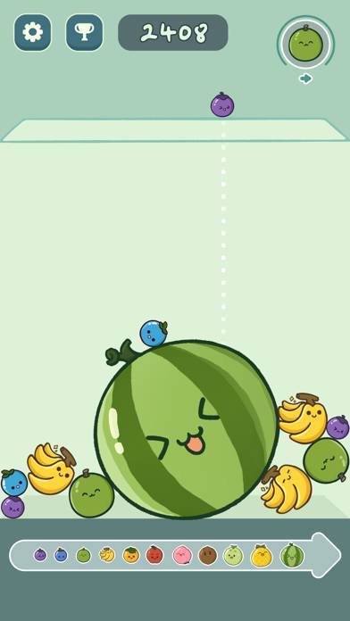 Watermelon Merge Fruits Puzzle App screenshot #1