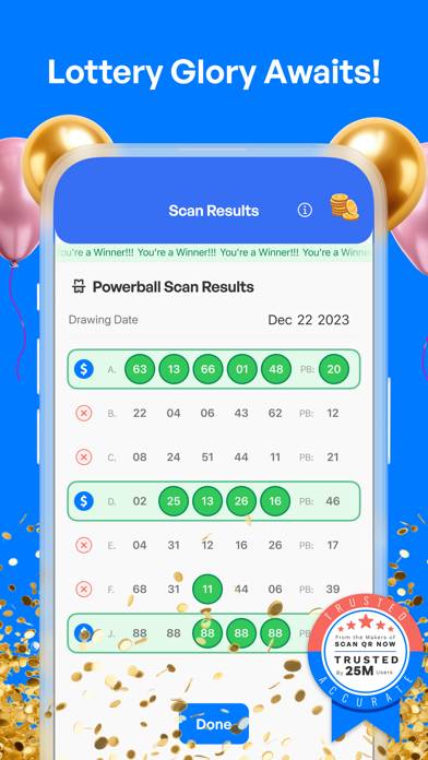 Scan Lottery Ticket Now App screenshot #1