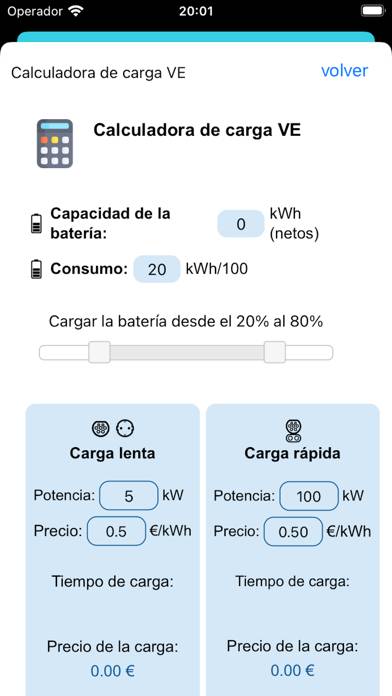 Mi coche eléctrico Captura de pantalla de la aplicación