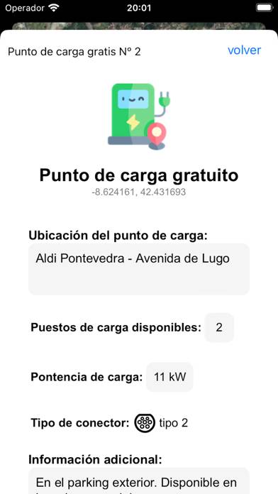 Mi coche eléctrico Captura de pantalla de la aplicación