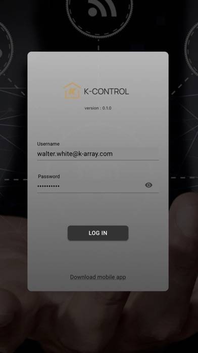 K-control App screenshot #1