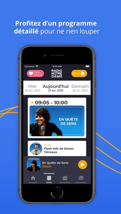 Radio Notre Dame App screenshot #4