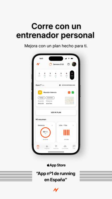 RunnerPro: Entrenador Running Captura de pantalla de la aplicación