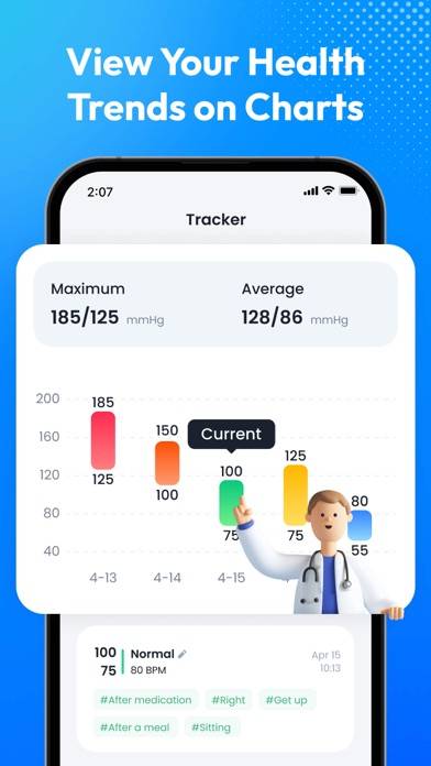 Blood Pressure App-BP Tracker App screenshot #2