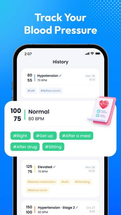 Blood Pressure App-BP Tracker App screenshot #3