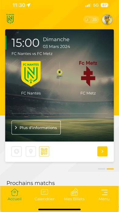 FC Nantes Officiel Capture d'écran de l'application #1