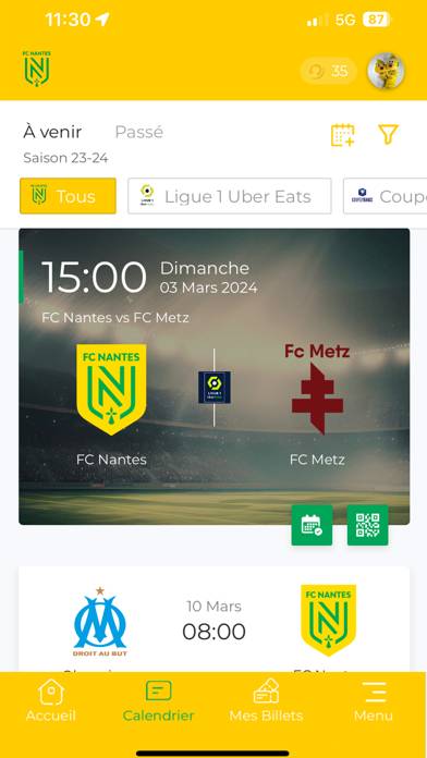 FC Nantes Officiel Capture d'écran de l'application