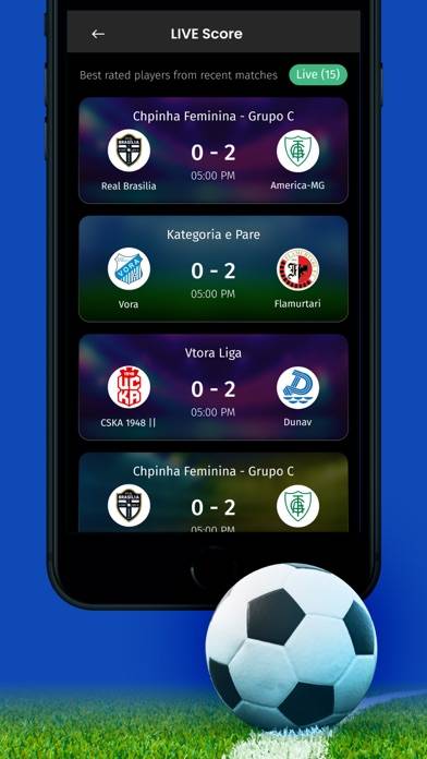 Live Football TV Schermata dell'app #2