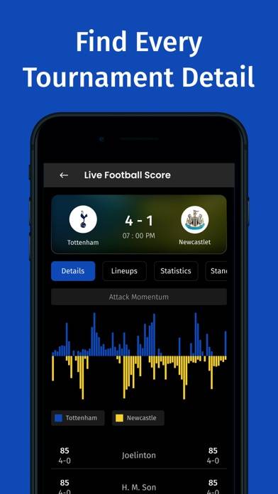 Live Football TV Schermata dell'app #3