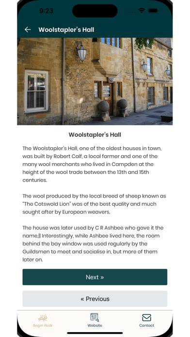 Chipping Campden Guided Walk App screenshot