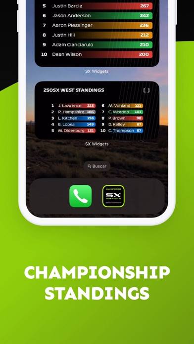 SX Widgets for AMA Supercross App screenshot #3