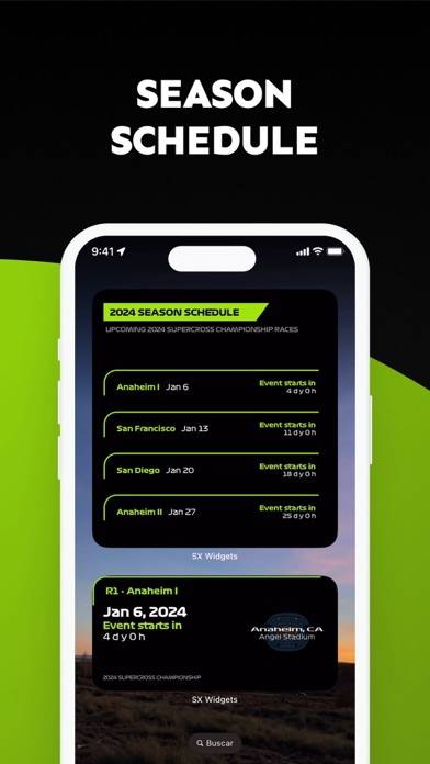 SX Widgets for AMA Supercross App screenshot #4
