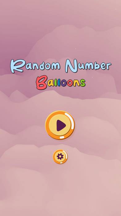 Random Number Balloons App skärmdump
