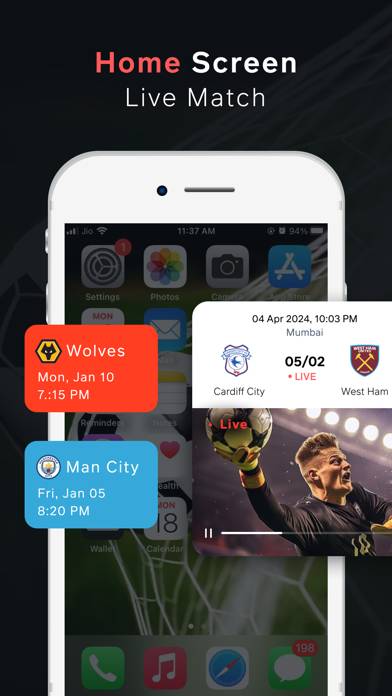 Live Football TV Schermata dell'app