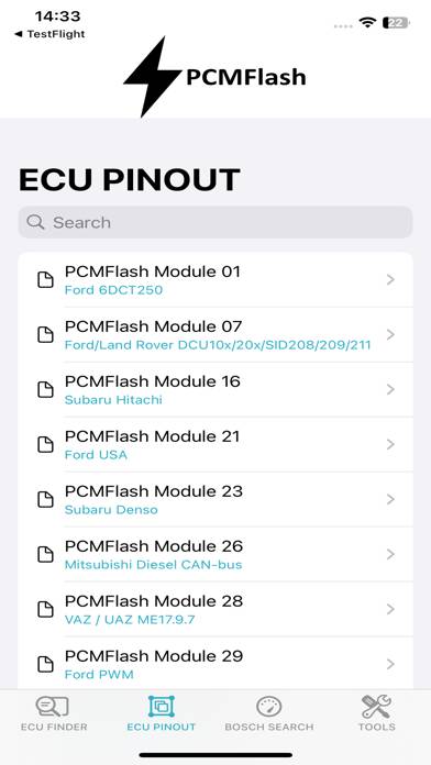 ECUList App skärmdump #5