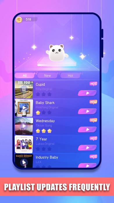 Meow Hop: Cats & Dancing Tiles Schermata dell'app #1