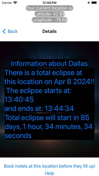 Eclipse 2024 App screenshot #1