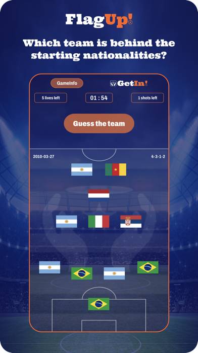 GetIn! FootballQuiz game screenshot