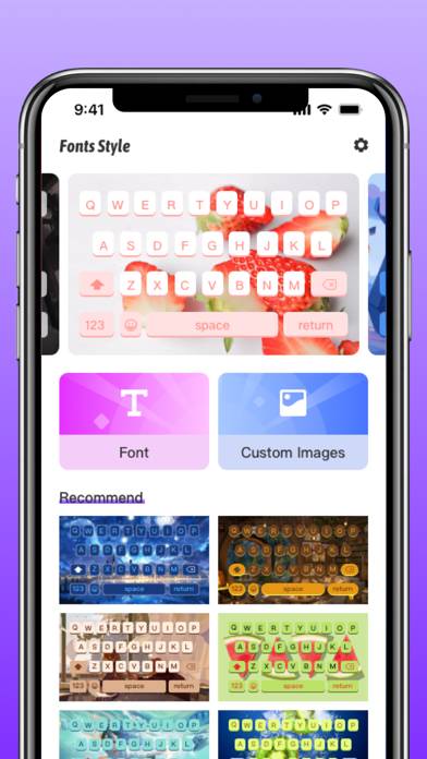 Fonts Style & Keyboard Captura de pantalla de la aplicación #2