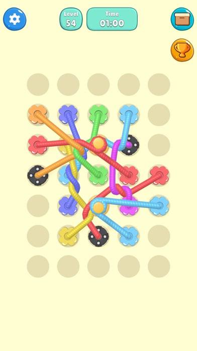 Tangled Line 3D: Knot Twisted Скриншот приложения #1