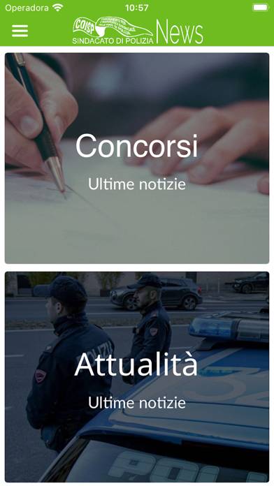 COISP News immagine dello schermo