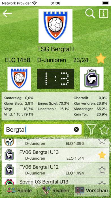SoccerRivals App-Screenshot