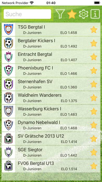 SoccerRivals App-Screenshot
