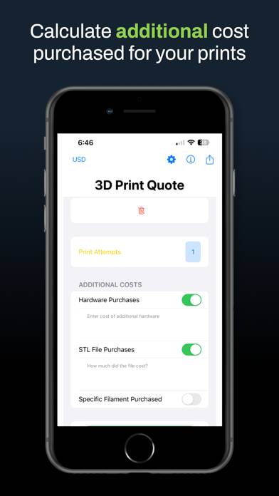 3D Print Quote App screenshot #3