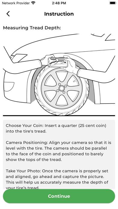 TireScan Advisor Schermata dell'app