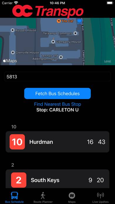 Ottawa-Carleton Transpo Schermata dell'app #2