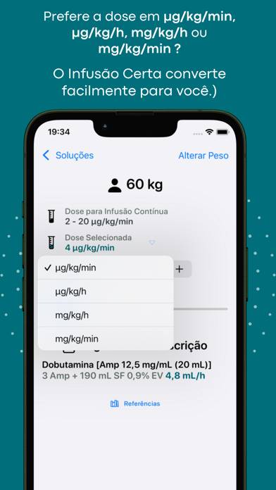 Infusão Certa Schermata dell'app