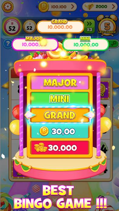 Bingo Candy Rush: Sweet Win App-Screenshot #1