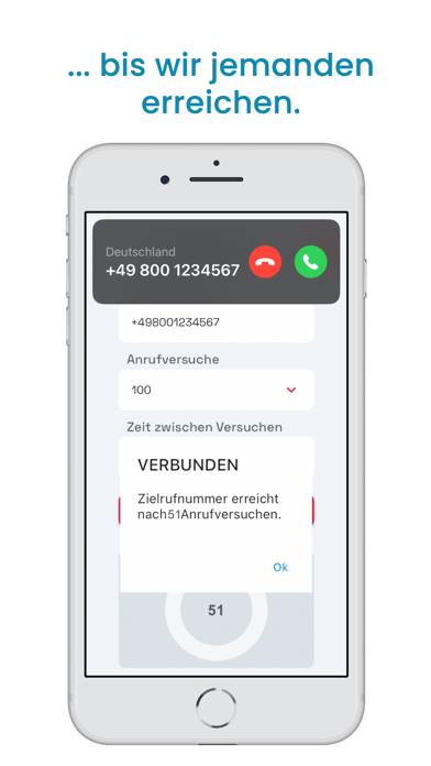 WeCall4you (Anruf bei Besetzt) App-Screenshot #2