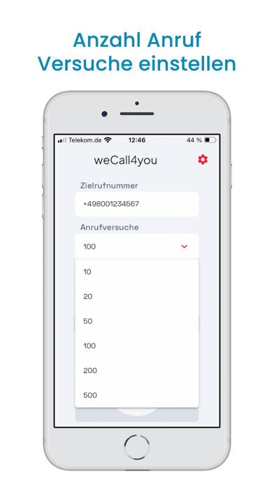 WeCall4you (redial when busy) App skärmdump