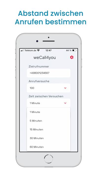 WeCall4you (Anruf bei Besetzt) App-Screenshot #4