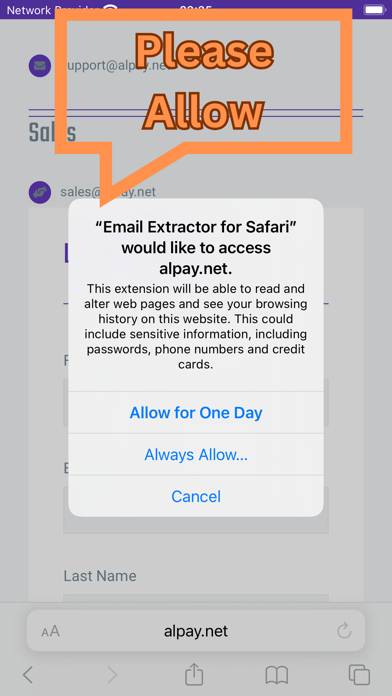 Email Extractor for Safari App screenshot #4