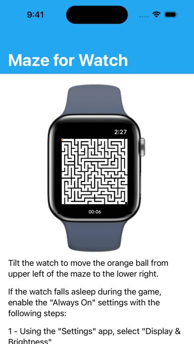 Maze For Watch captura de pantalla