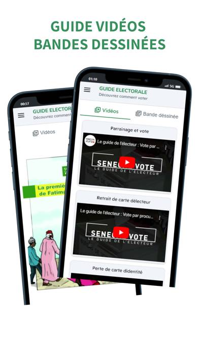 Sénégal Vote Capture d'écran de l'application