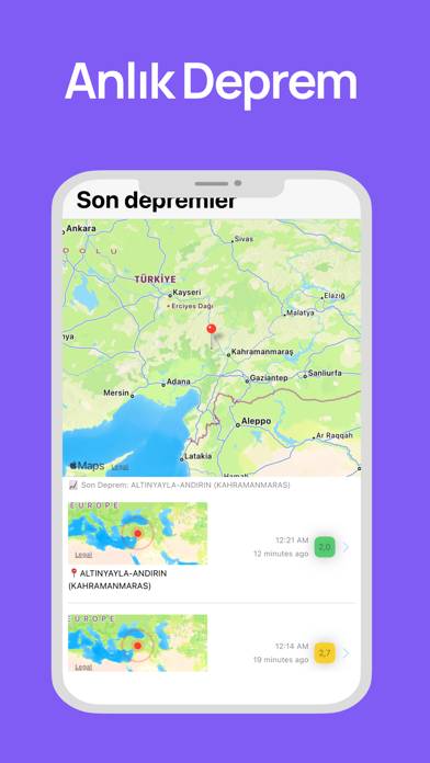 Deprem Ağı Türkiye App screenshot #1
