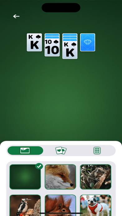 Solitaire Cozy skärmdump av spelet