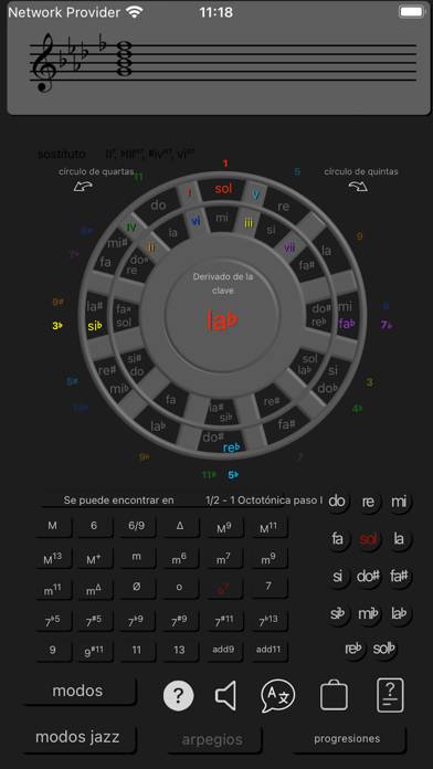 Círculo de quintas Xtra Captura de pantalla de la aplicación