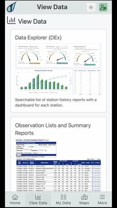 CoCoRaHS App screenshot