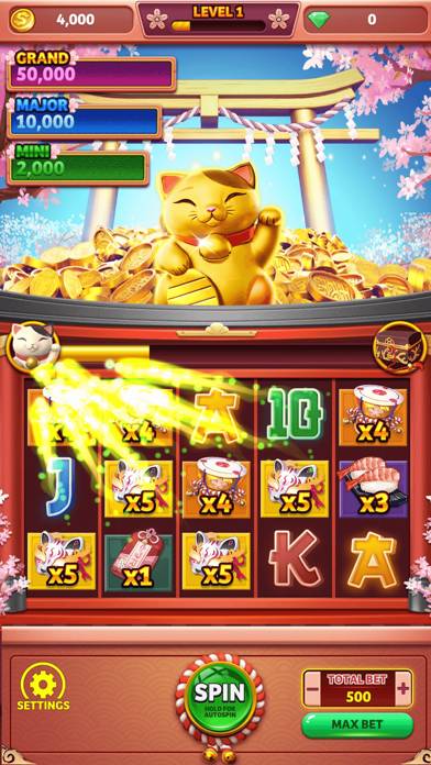 Lucky Cat: Japanese slots Schermata dell'app #1