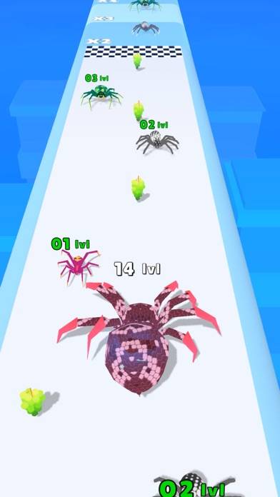 Spider Evolution: Running Game Captura de pantalla de la aplicación #3